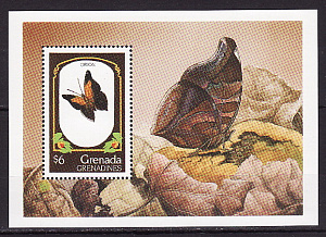 Гренада Гренадины, 1993, Бабочки, блок